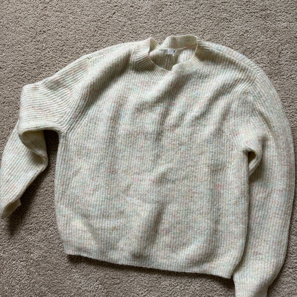 Multicolored sweater- worn for years. A great staple